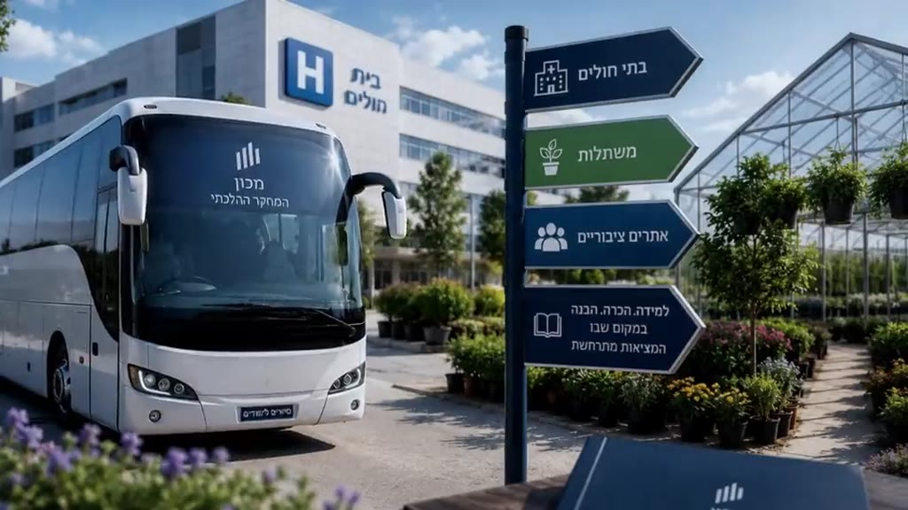 סיור מודרך בבתי חולים ובמשתלות